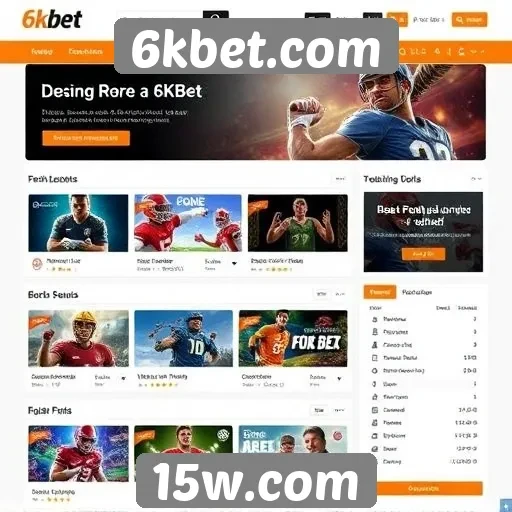 Avaliação da interface do usuário do site 6kbet